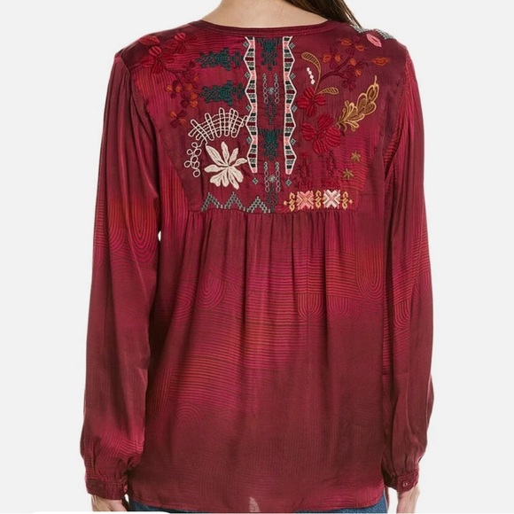 JOHNNY WAS Zuzu Field Henley Blouse NWT - Picture 2 of 4